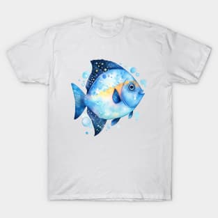 Little Blue Fishy Fish T-Shirt